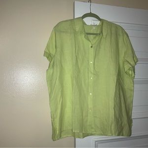 NEW EILEEN FISHER woman’s short sleeve top.  Size 2X